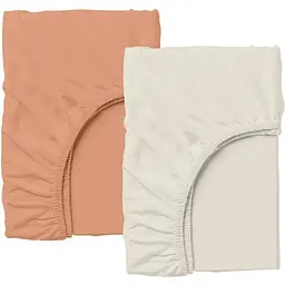 Набір простирадл на резинці Cosas набір BEIGE/TERRAKOT 60х120х12 см (SetSheet_Beige_Terrakot_120x60)