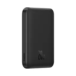 Зовнішній акумулятор Baseus Magnetic Mini Air Wireless Fast Charge Power Bank 6000mAh 20W Cluster Black(With Simple Series Charging Cable Type-C to (P10059002113-00) - мініатюра 5