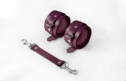 Наручники Feral Feelings - Hand Restraints, натуральна шкіра, бургунді Feral Feelings SO8257 97837 - мініатюра 1