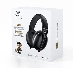 Навушники бездротові Aula S-6 Wireless Headset Black - мініатюра 6