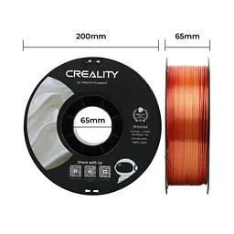 Пластик для 3D-принтера Creality PLA silky shine 1кг, 1.75мм, red gold (3301120009) - мініатюра 7