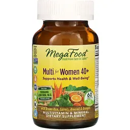 Мультивітаміни для жінок 40+ MegaFood Multi for Women 40+ 60 таблеток - мініатюра 2
