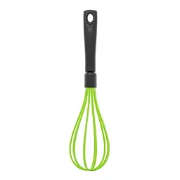 Вінчик кухонний силіконовий з петлею для підвішування 29.5 см, Kitchen Master Салатовий 85383 - мініатюра 2