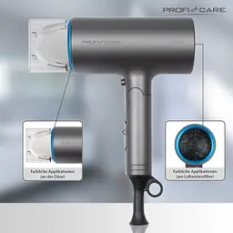 Фен Profi Care PC-HTD 3073 Blue - мініатюра 6