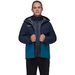 Куртка Mammut Hooded Jacket M M Deep Ice-Marine - мініатюра 2