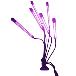 Фітолампа Led Plant Grow Leight USB на 6 ламп (гнучка) з таймером