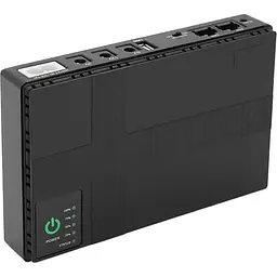 ДБЖ для роутерів/комутаторів Voltronic DC1018P, 18W, Output: USB-5V, DC-5V/9V/12V, POE-15/24V, 1/2A, Li-ion 10400mAh, 160х105х32мм, 385 грам, 385 грам,