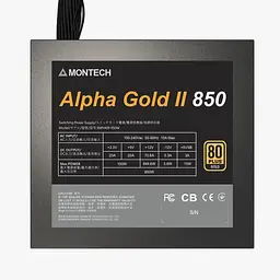 Блок живлення MONTECH 850W ALPHA GOLD II ATX 3.1 OEM 80+ Gold (ALPHA GOLD II 850W) Black