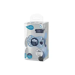 Пустушка Nuvita 7085 Air55 Cool симетрична 6m+ LOVE блакитно-синя NV7085CB - мініатюра 3