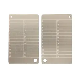 Металеві пластини Btcwallet White Plate для зберігання сід-фрази, 2 штуки + кріпильний болт - мініатюра 2