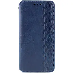 Шкіряний чохол-книжка Getman Cubic (PU) для Samsung Galaxy A27 Синій