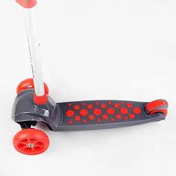Самокат Best Scooter 30х11.5х63-80 см Червоно-сірий 000231312 - мініатюра 4