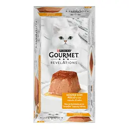 Набір вологого корму Gourmet Revelations Мус з куркою та підливкою повнораціонний для дорослих котів 114 г (2х57 г) - мініатюра 4