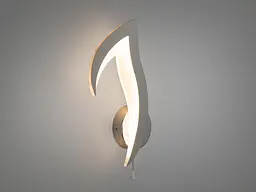 Світлодіодний світильник в дитячу кімнату, 12W, хром - мініатюра 3