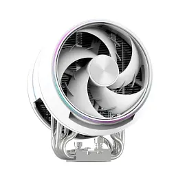 Кулер для процесора Zalman ZET 5, White, алюміній и 5 мідних теплових трубок, 2x130 мм 600~2000RPM±10%, для Intel 115x/1200/1700/1851, AMD AM4/AM5, до 220 Вт, висота 158 мм (ZET5WHITE)