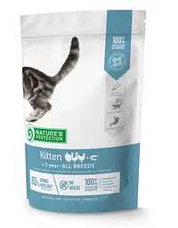 Сухий корм для кошенят Nature's Protection Kitten з птицею та крилем 400 г