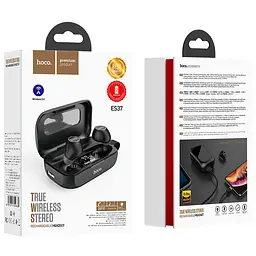 Стереогарнітура Bluetooth Hoco ES37 Black - мініатюра 4