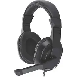 Навушники Gemix HP-210MV чорний 2 x Mini jack (3.5мм) накладні регулятор гучності кабель 1.5 м