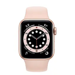 Смарт-годинник Apple Watch Series 6 GPS 44mm Gold Aluminum Case with Pink Sand Sport Band [M00E3] [50383] - мініатюра 2
