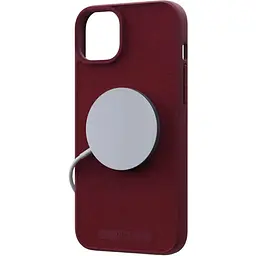 Чохол-накладка Njord Suede MagSafe Case Red для iPhone 15 (NA51SU11) - мініатюра 3