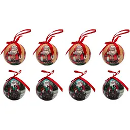 Набір ялинкових куль Quanzhou Tianjian Gifts 8 шт. D6 см пінопласт в асортименті (420049-1) - мініатюра 4