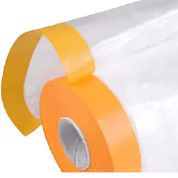 Плівка захисна малярська 1.1 x 25 м (Зі Скотчем) - мініатюра 2