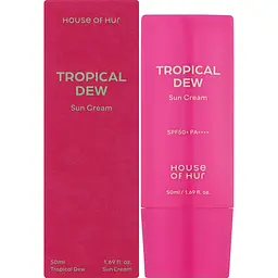 Сонцезахисний крем House of Hur Tropical Dew Sun Cream SPF50+ PA++++ для сяяння шкіри 50 мл