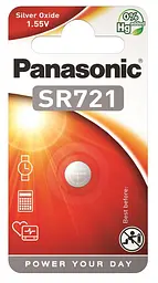 Батарейка Panasonic SR-721EL/1B срібно-цинкова SR721 (361 V361 D361) блістер 1 шт.