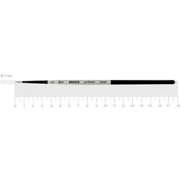 Пензель синтетика кругла BREEZE 1226R №00 коротка ручка Rosa