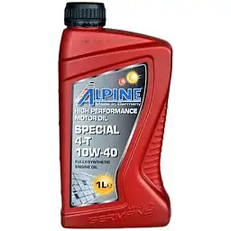 Олива моторна синтетична Alpine Special 4T 10W-40 API SN JASO Ma2 1 л (23482)