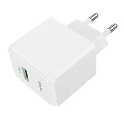 Мережевий зарядний пристрій Hoco CS12A USB 18W білий - мініатюра 4