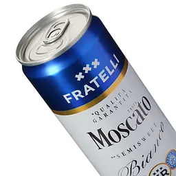 Напій винний Fratelli Moscato Bianco слабоалкогольний газований напівсолодкий білий 6-6.9% 0.33 л - мініатюра 5