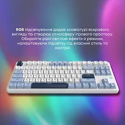 Клавіатура Ajazz AK870 V2 Flying Fish Switch White USB-C (AK870-V2-FF-BWB) - мініатюра 11