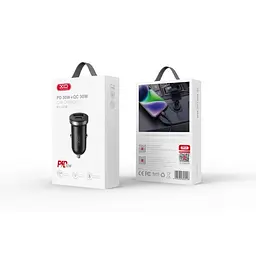 Автомобільний зарядний пристрій XO CC56 mini car charger USB-A/TYPE-C single port 30W/simultaneous 5V3A Чорний - мініатюра 2