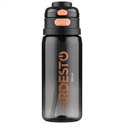 Пляшка для води Ardesto Gym чорний 800 мл (AR2280GL)