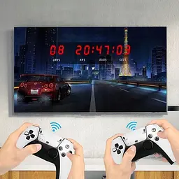 Ігрова консоль стик приставка до телевізора 64Gb 20000+ ігор Pro 4K Game Stick 3D HD з двома бездротовими джойстиками UKC M15 Plus - мініатюра 8