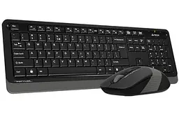 Комплект бездротовий Fstyler FG1010, Black+Grey, клавіатура+миша A4Tech teh0020647 - мініатюра 2