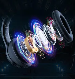 Ігрові Bluetooth навушники Onikuma з котячими вушками, RGB підсвіткою та мікрофоном - мініатюра 5