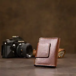 Шкіряна візитниця GRANDE PELLE 7х10х1,5 см acs0018805 - мініатюра 7