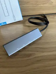 USB-C Хаб 4в1 USB 3.2 Gen 2 адаптер з 4 портами Type-C швидкість до 10 Гбіт/с сірий (SKU-070) - мініатюра 5