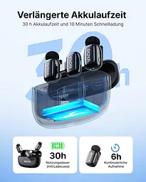 Бездротовий мікрофон BOYA Mini (2TX+2RX) для iPhone та Android, USB-C/Lightning, 48 кГц - мініатюра 3