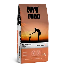 Сухий Корм ​​Myfood Суперпреміум для дорослих стерилізованих котів з Лососем 12 кг
