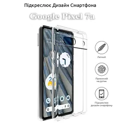 Чохол до мобільного телефона BeCover Google Pixel 7a Transparancy (709087) - мініатюра 5