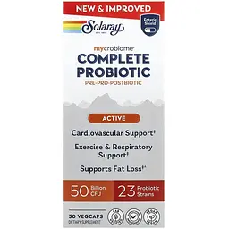 Комплекс пробіотиків Solaray Complete Probiotic Active 30 веганських капсул - мініатюра 2