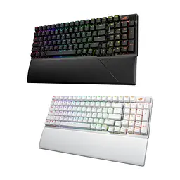 Клавіатура ASUS ROG Strix Scope II X NX Snow V2 ABS USB UA Black (90MP037A-BKMA00) - мініатюра 2