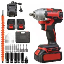 Електричний гайковерт MA752 24V з 2 акумуляторами RED • Акумуляторний гайковерт MA752 для гайок, болтів, авто, гаража та майстерні - мініатюра 6