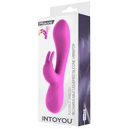 Вібратор-кролик Intoyou Mauve Pink, 20 см (рожевий) - мініатюра 5