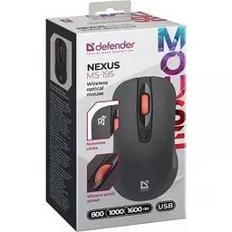 Комп'ютерна мишка Defender Nexus MS195 Wireless Black (52195) - мініатюра 6