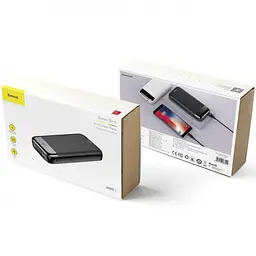Портативна батарея Powerbank Baseus Xiaomini Cu Digital Display 20000 mAh PPALL-CKU01 Black - мініатюра 2