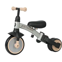 Велосипед біговел з ручкою Qplay Stager 3 в 1 Silver (T80STAGERSilver) - мініатюра 3